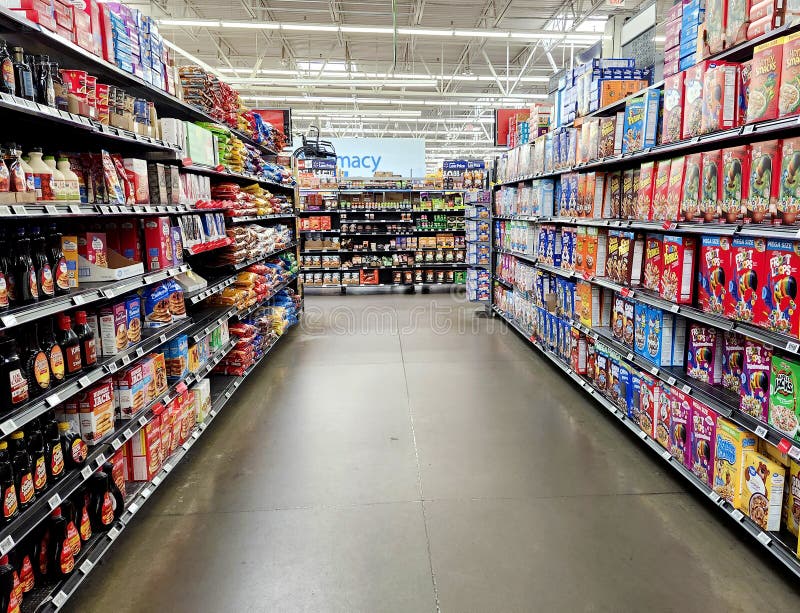 Walmart Store Indoor royalty free stock photo