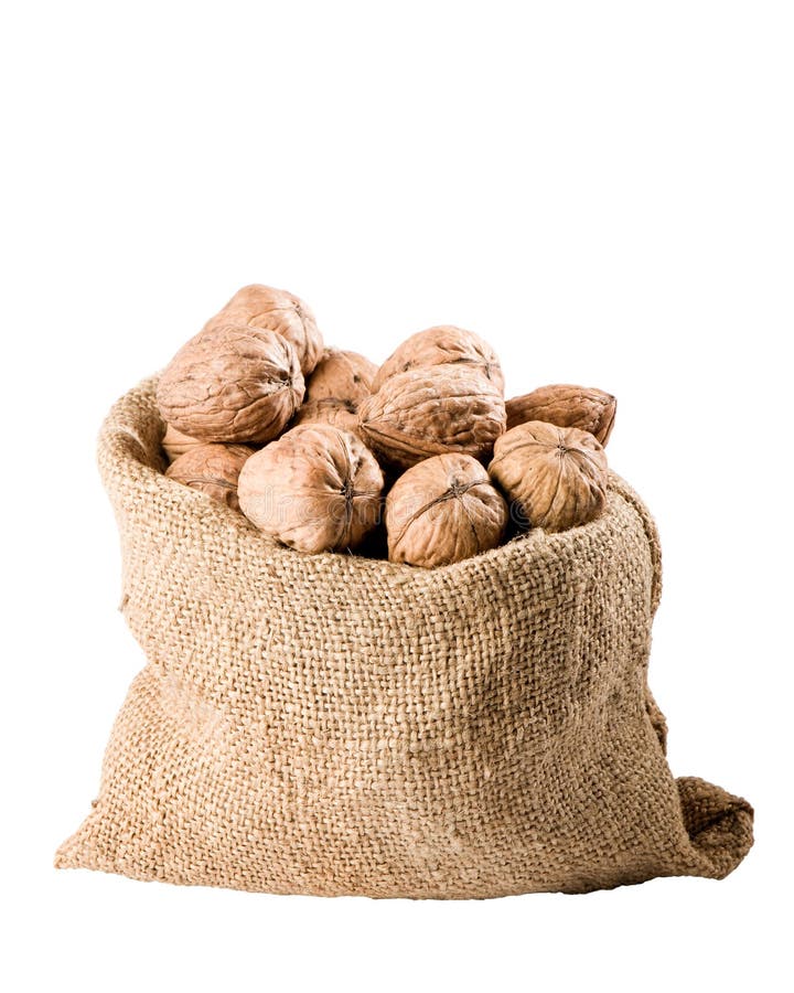 Walnut Bag stock image. Image of isolated, filled, christmas 14188439