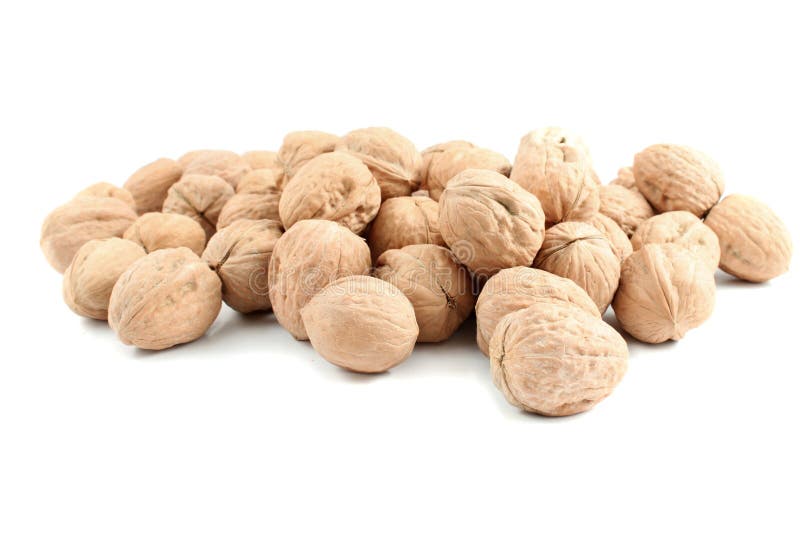 Walnut pile stock photo. Image of organic, nutrition 12287276