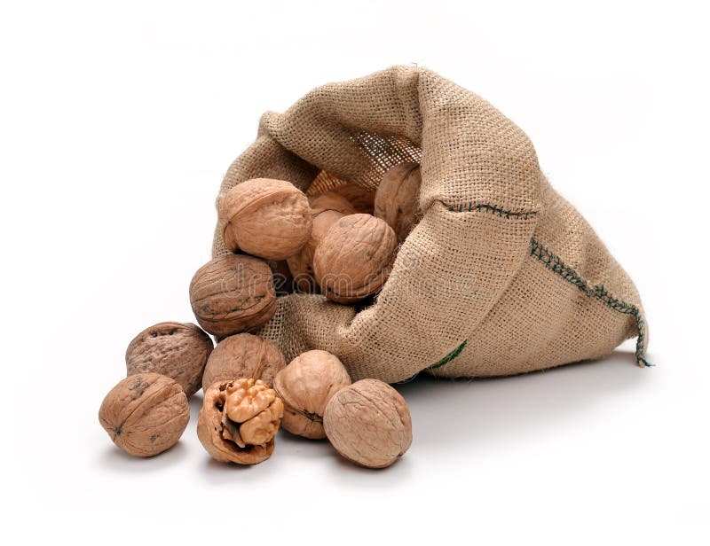 Walnuts and a bag