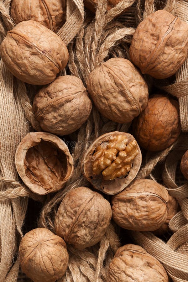 Walnuts Healthy Fruit Rustic Still Life Stock Image Image of food