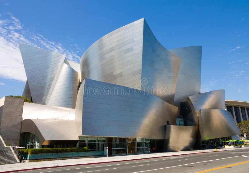 Walt Disney Concert Hall royalty free stock photos Walt Disney Concert Hall royalty free stock photos