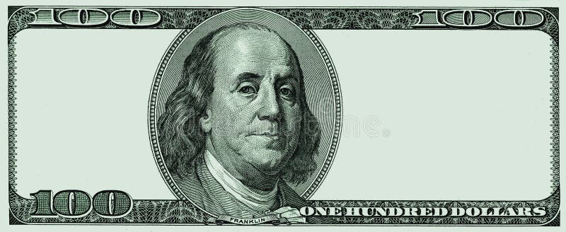Waluty papierowe według wartości nominalnej sto dolarów amerykańskich bez napisów