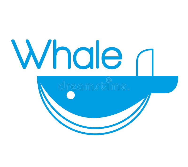 Walvisembleem royalty-vrije illustratie Walvisembleem royalty-vrije illustratie