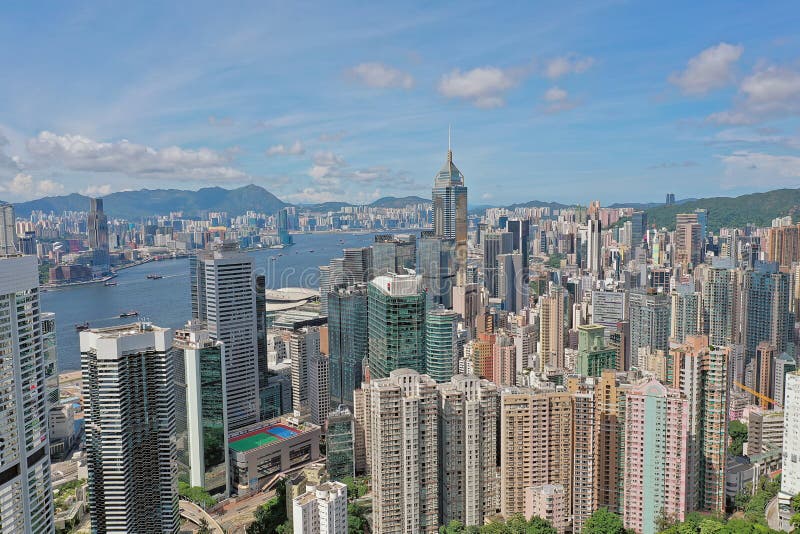 Wan Chai District Hong Kong, 1 July 2019 Editorial Stock Photo - Image ...