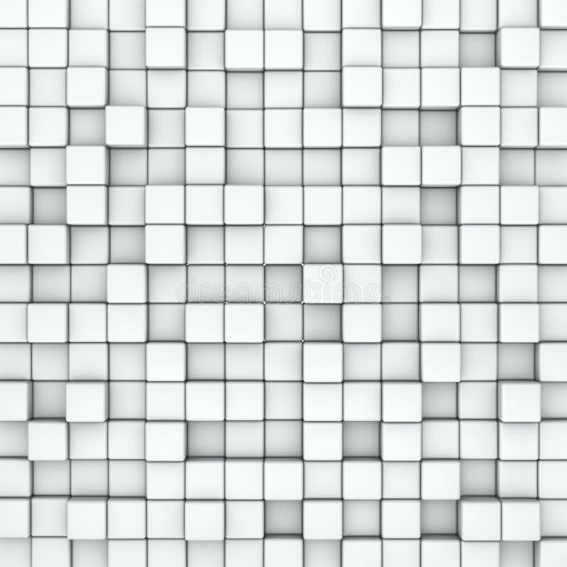 Download Wand der weißen Würfel stock abbildung. Illustration von block - 26365170