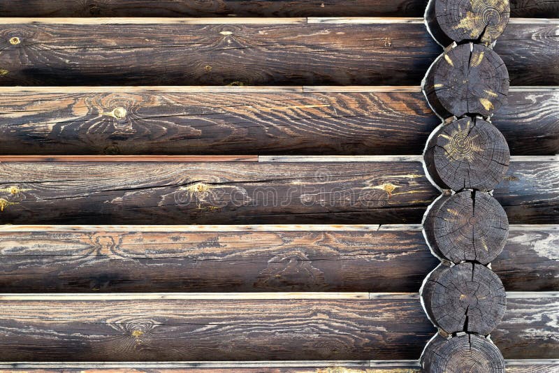 Wand des Blockhaushintergrundes Dunkelbraune gebrannte hölzerne Beschaffenheit Kopieren Sie Platz Platz f?r kundenspezifischen Te lizenzfreies stockfoto Wand des Blockhaushintergrundes Dunkelbraune gebrannte hölzerne Beschaffenheit Kopieren Sie Platz Platz f?r kundenspezifischen Te lizenzfreies stockfoto