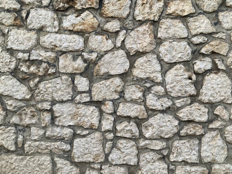 Wandbetonmauer aus Stein für Hintergrund oder Rendering stockbild