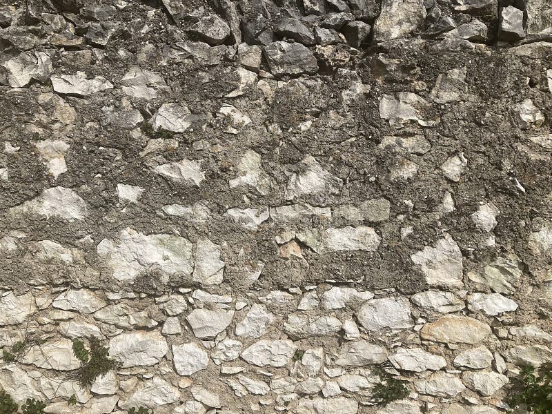 Wandbetonmauer aus Stein für Hintergrund oder Rendering stockfotos