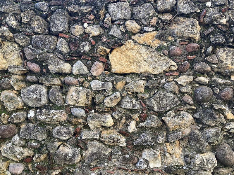 Wandbetonmauer aus Stein für Hintergrund oder Rendering stockfotos