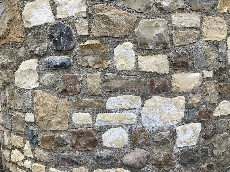 Wandbetonmauer aus Stein für Hintergrund oder Rendering lizenzfreie stockfotografie