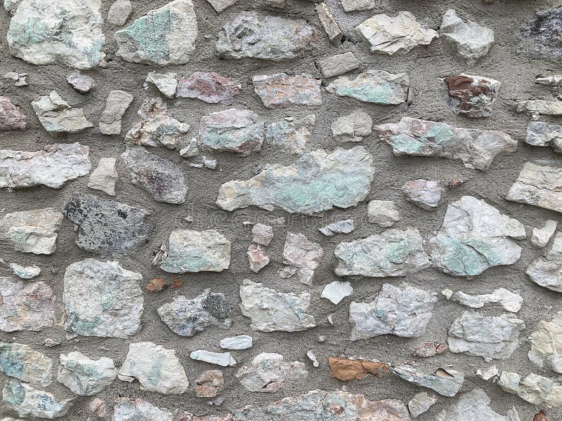 Wandbetonmauer aus Stein für Hintergrund oder Rendering lizenzfreie stockfotos