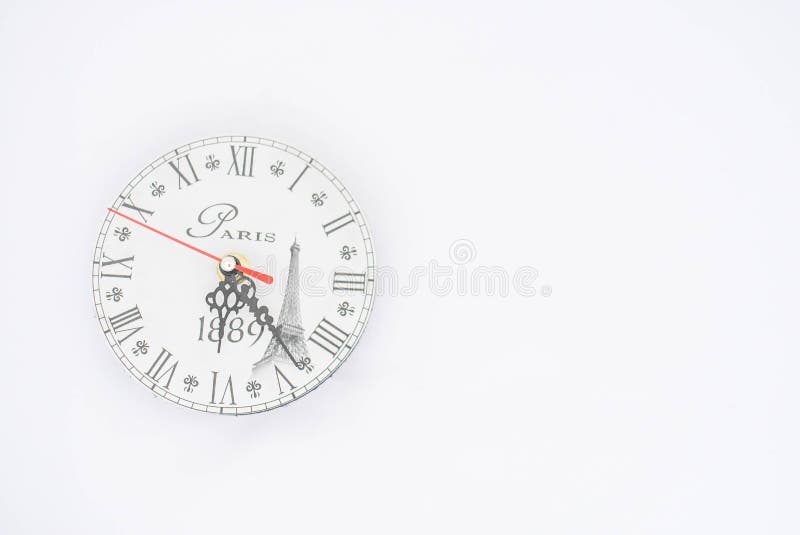 Wandborduhr auf einem wei?en Hintergrund lizenzfreie stockfotografie Wandborduhr auf einem wei?en Hintergrund lizenzfreie stockfotografie