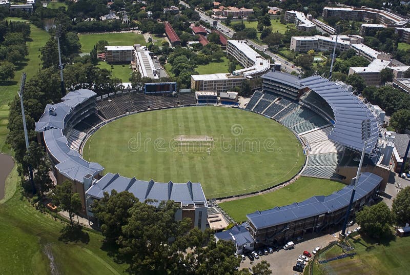 Wanderers Cricket Stadium Aerial View Stock Photo Image of gauteng