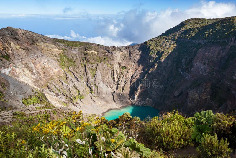 Wanderung zum Vulkan. Wanderung zu Irazu-Vulkan in Mittelamerika Costa Rica