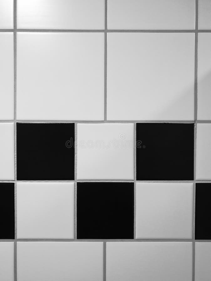 Wandtegels in Zwart-wit, Gescheiden Met Gewrichten Stock Afbeelding - Image  of badkamers, grens: 170077829