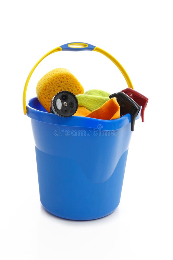 Wannen- und Autoreinigungsprodukte stockbild Wannen- und Autoreinigungsprodukte stockbild