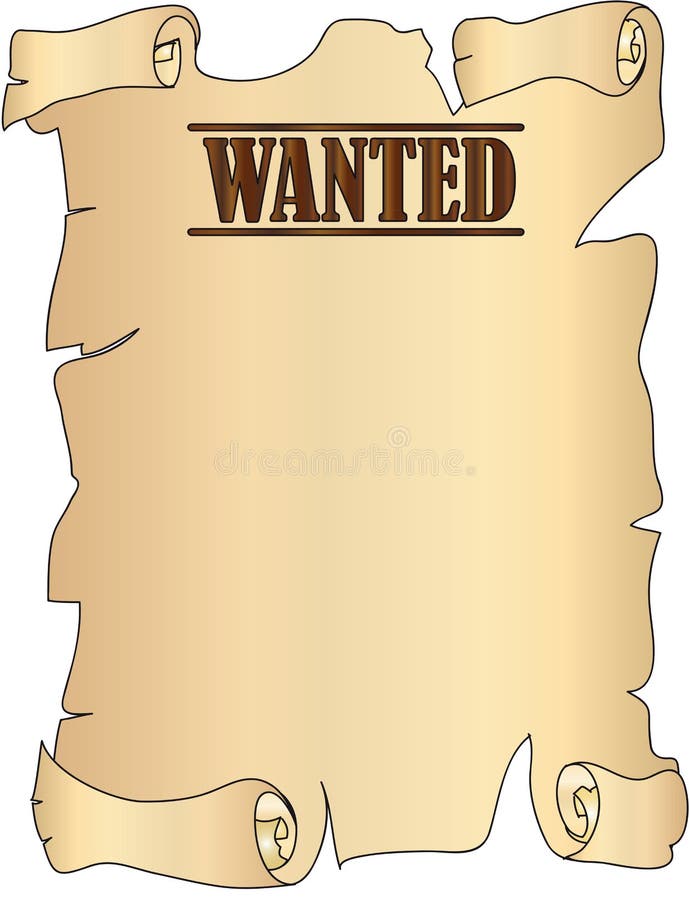 Wanted vector illustration