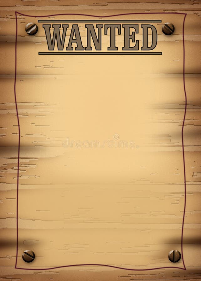 Wanted 2 vector illustration