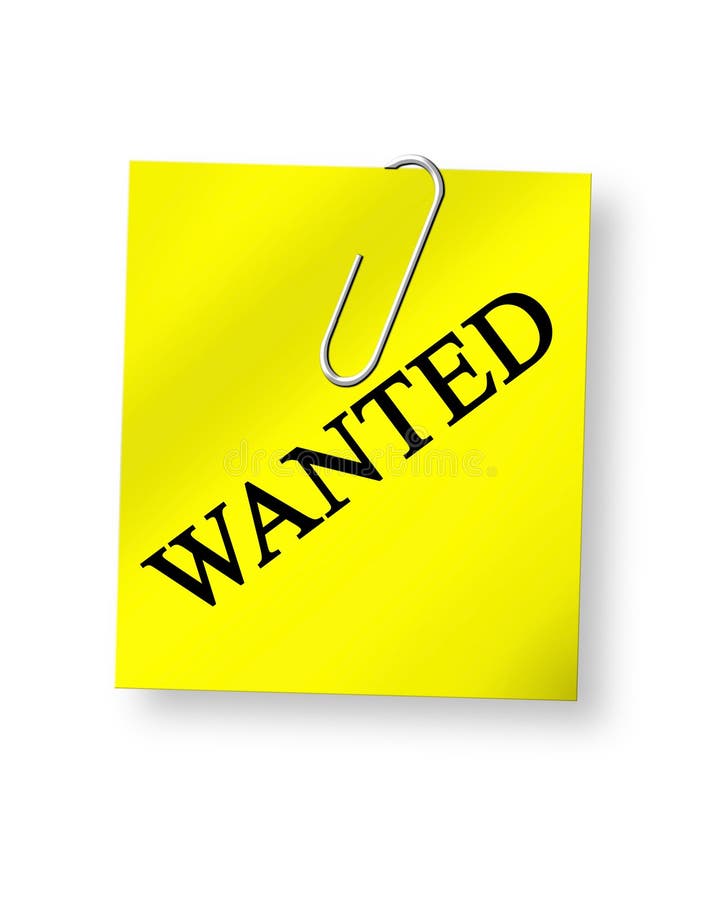 Wanted royalty free illustration