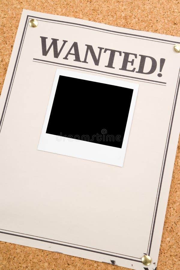 Wanted stock photography