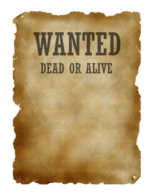 Wanted Dead Or Alive Stock Illustration Illustration Of Lost 2155376