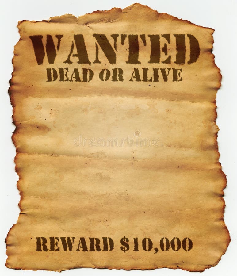 Wanted Dead Or Alive Royalty Free Stock Photos - Image: 5403028