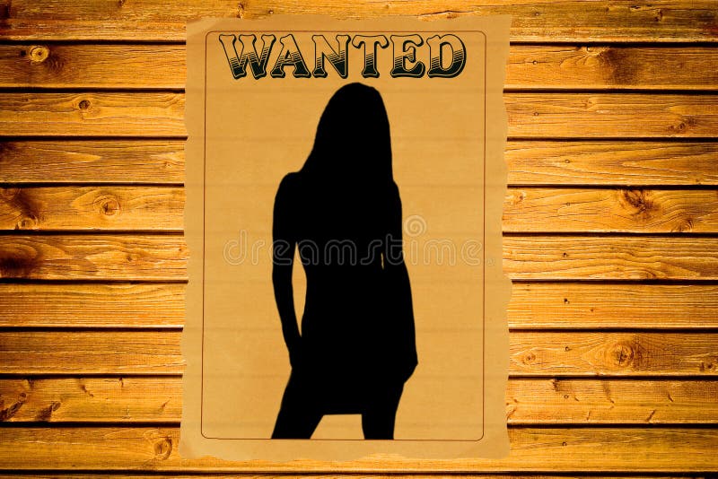 Wanted poster stock photo