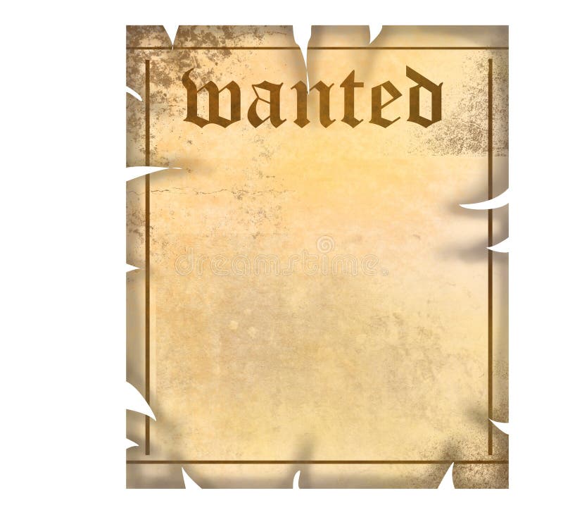 Wanted poster vector illustration