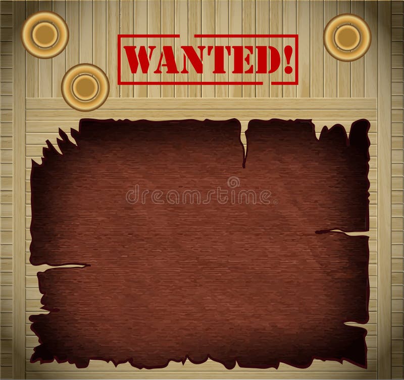Wanted poster vector illustration