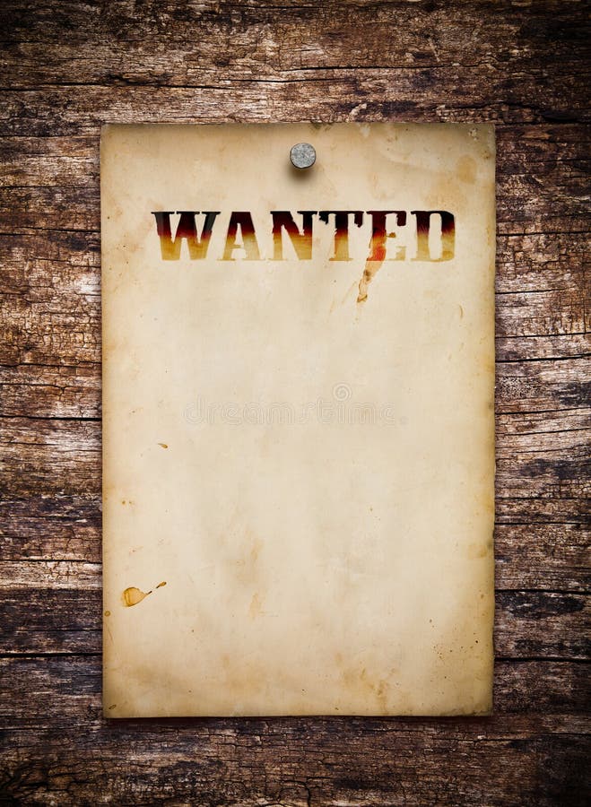 Wanted poster royalty free stock photos