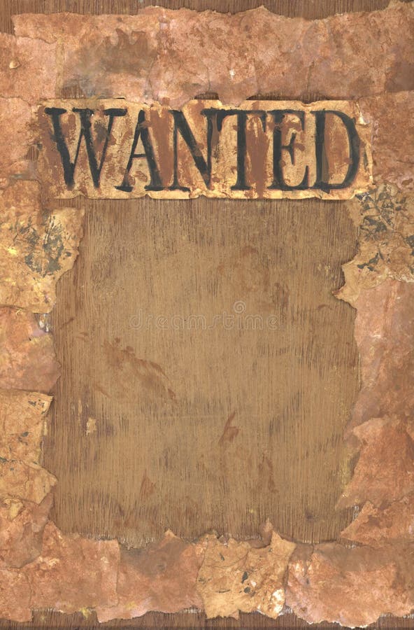 Wanted Poster - A Word Collage stock photography