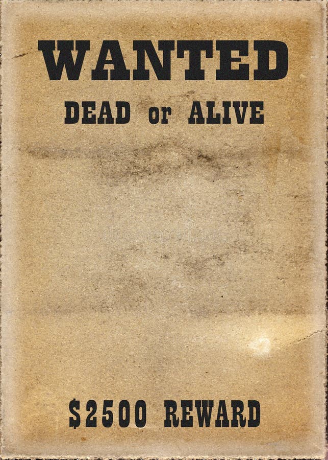Wanted poster stock illustration. Illustration of advert - 15002317