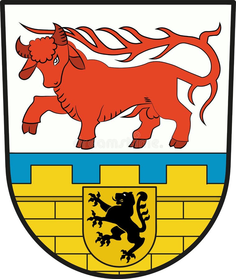 Oberspreewald-Lausitzgrafschaftsrot Hob in Der Karte Von Brandenburg