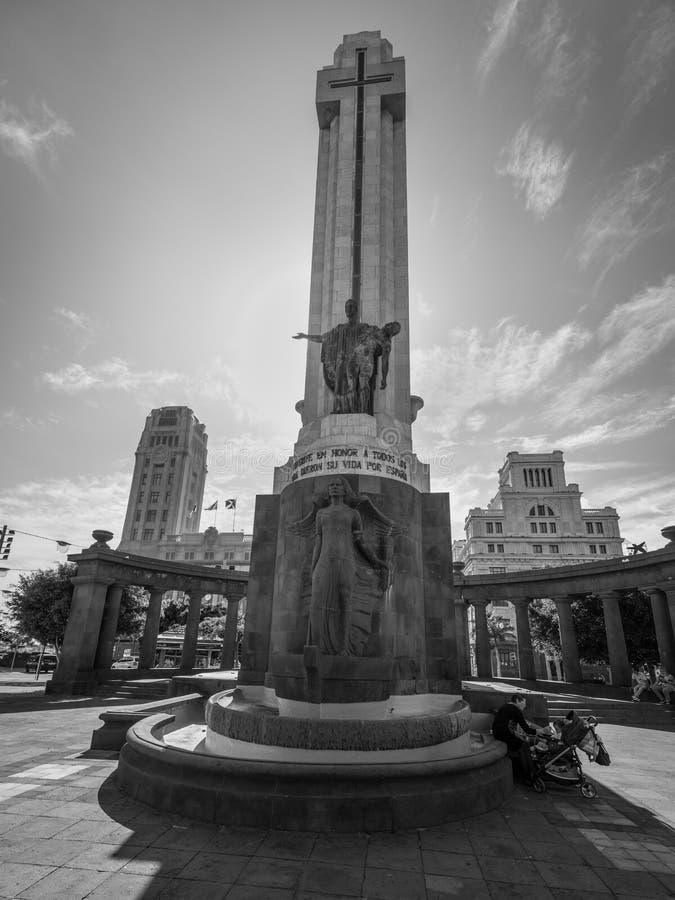 War monument in the Santa Cruz de Tenerife, Canary Islands, Spain royalty free stock photo War monument in the Santa Cruz de Tenerife, Canary Islands, Spain royalty free stock photo