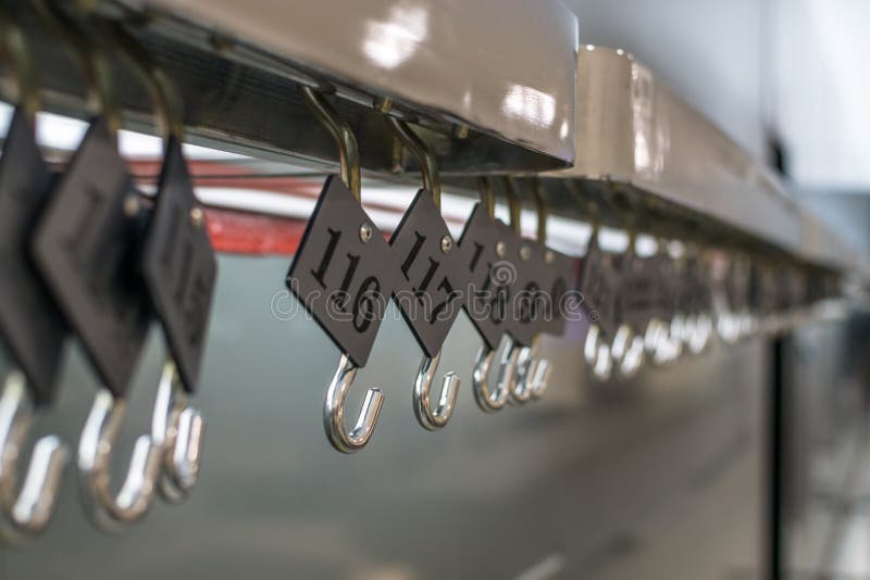 Numbered Wardrobe Coat Hangers Stock Photos Free & RoyaltyFree Stock