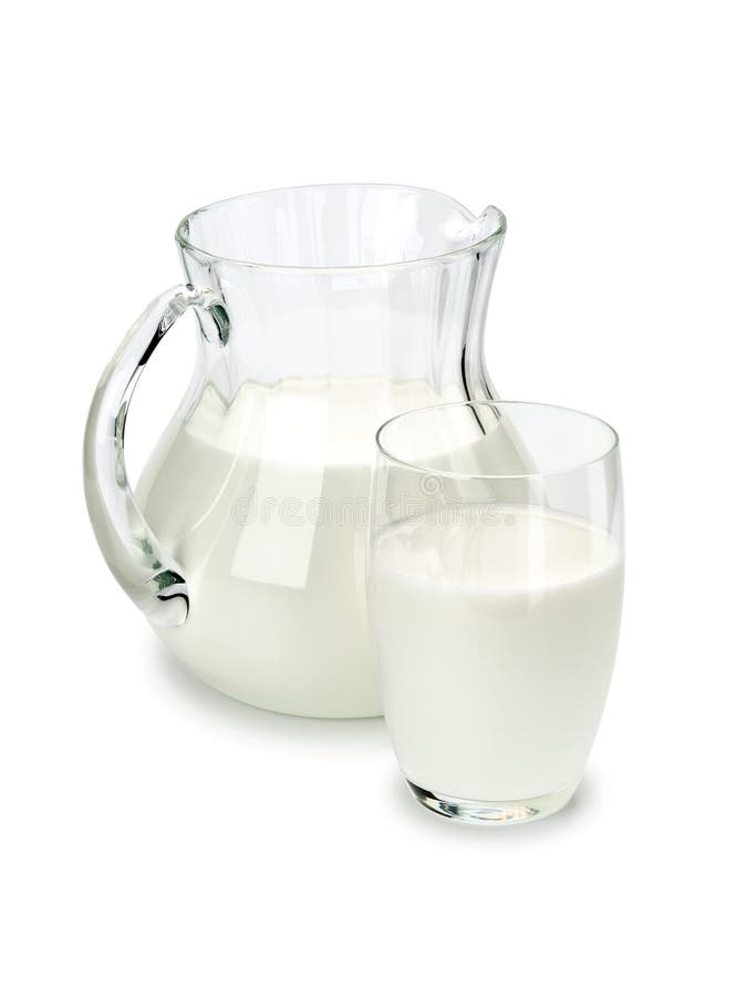 Ware from the glass, filled with milk