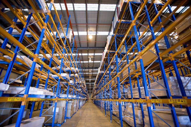 Warehouse with boxes stock photo. Image of stock, goods 2057338