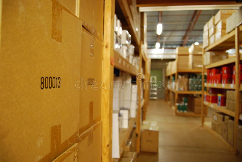 Warehouse Boxes stock image. Image of salesroom, stockroom 5125015