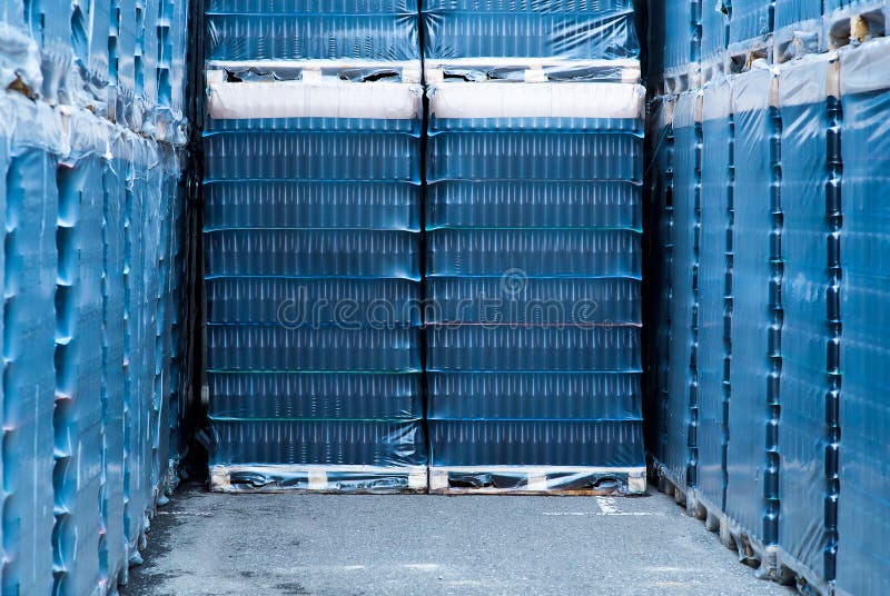 Warehouse with Boxes Full of Empty Glass Bottles Stock Photo Image of cargo, furniture 94926166