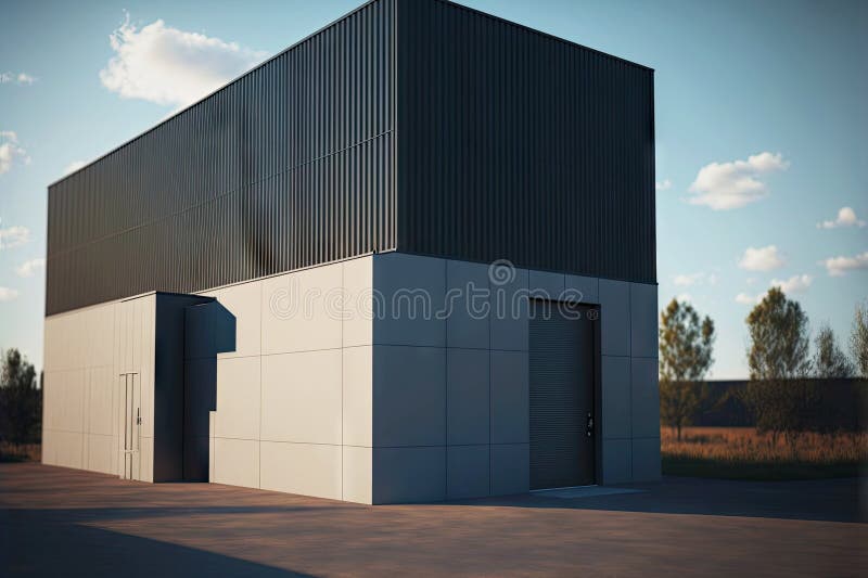 Warehouse Building for Cargo Storage Outside View Stock Image Image