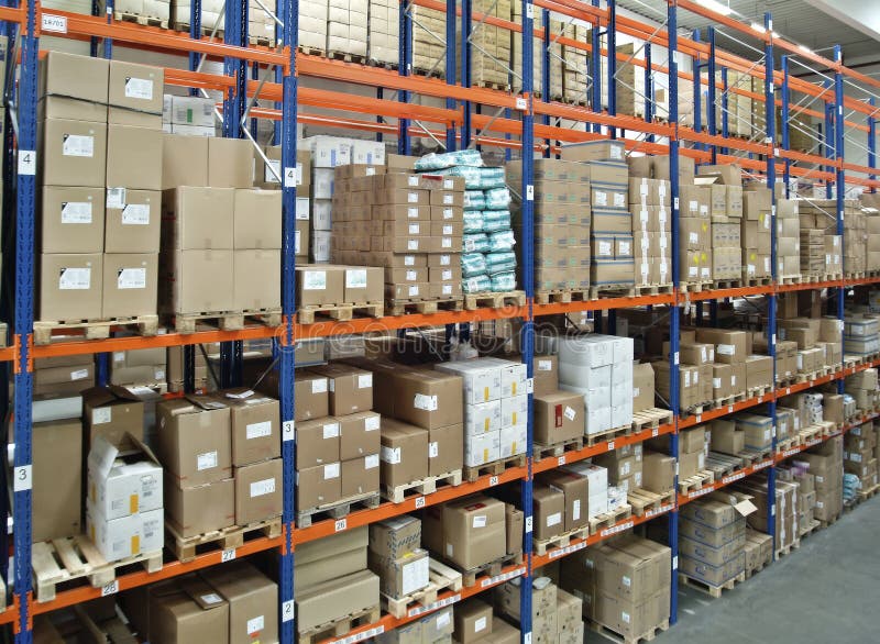 Warehouse stock photo. Image of industrial, manufacturing - 6423520