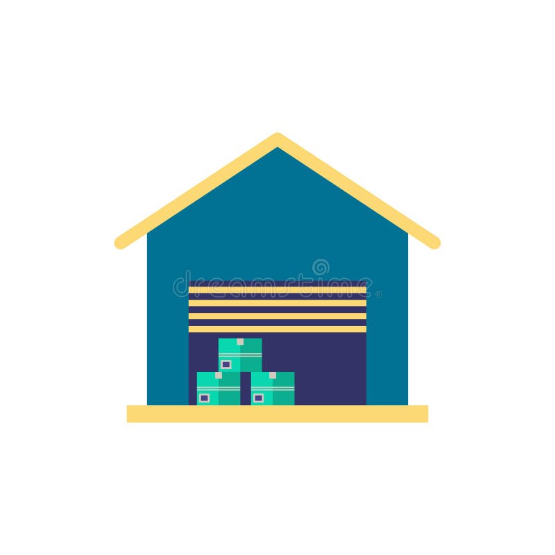 Warehouse Icon. Simple Element from Buildings Collection. Creative