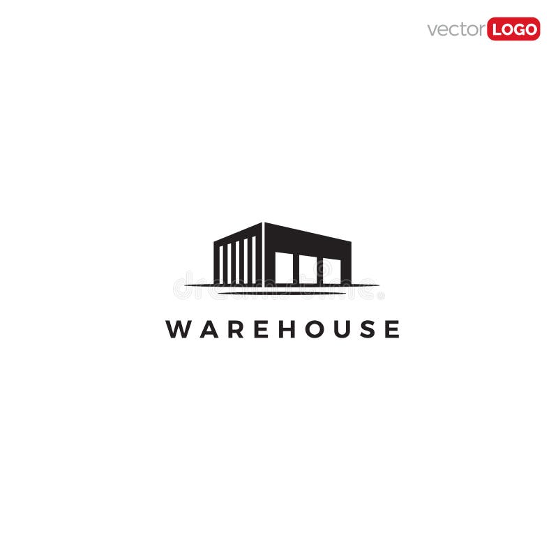 Warehouse Icon/symbol/Logo Design Vector Template Stock Vector