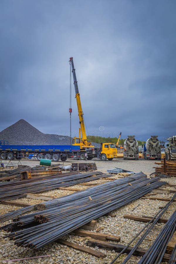 Warehouse of Iron Fittings in Construction Stock Image Image of frame, metallic 249966205