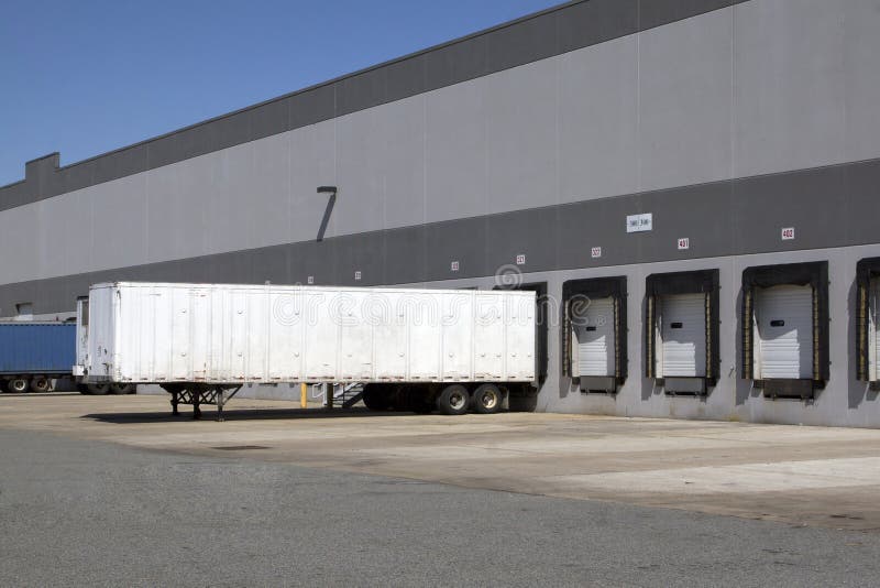 Warehouse loading dock stock photography