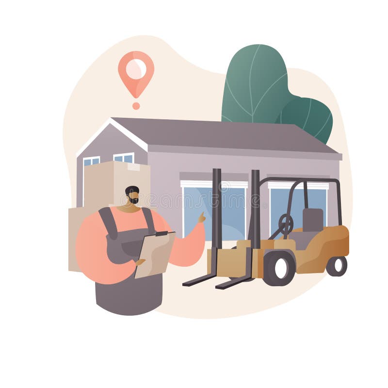 Warehouse logistics abstract concept vector illustration. vector illustration