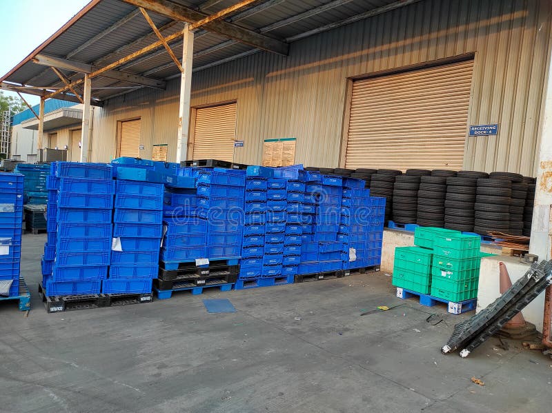 Plastic Corrugated Cardboard Box Stock Photo Image of parts, recycled