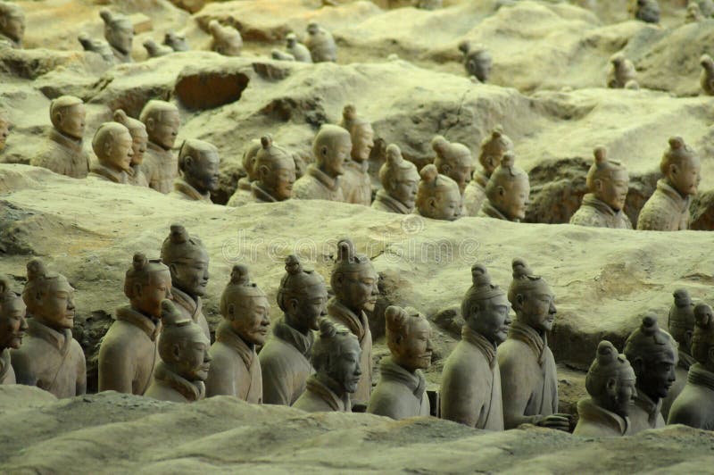 Wariors de Terracota foto de archivo libre de regalías Wariors de Terracota foto de archivo libre de regalías
