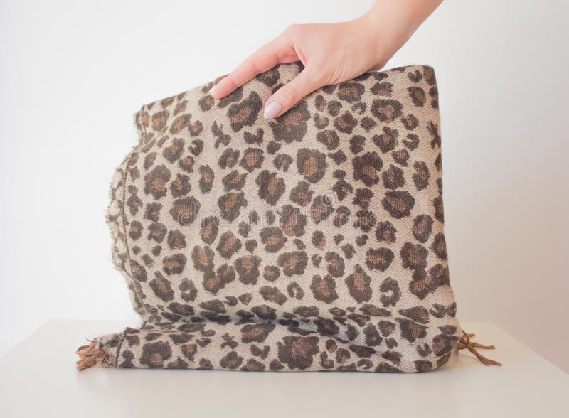 In the Wilderness Brown Leopard Print Oversized Scarf